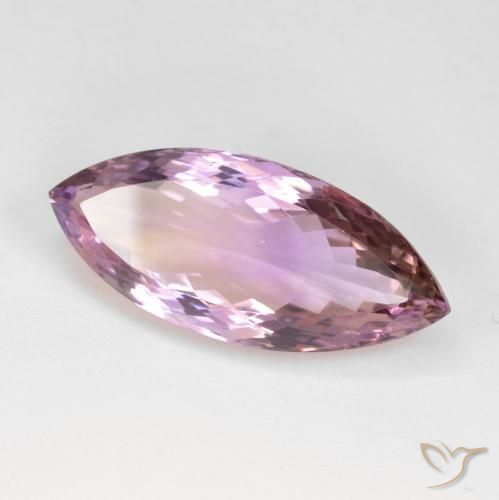 Ametrino Bicolor natural de 21.45 ct, Marquesa, VS