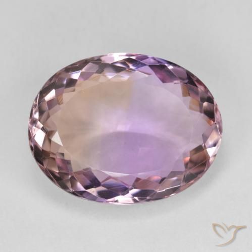 10.95ct Natural Bicolor ametrino, Ovalada, VVS