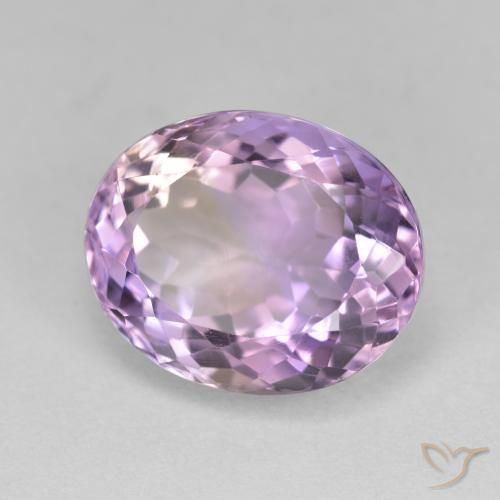ametrino Bicolor natural de 7.30 ct, Corte Óvalo, VVS