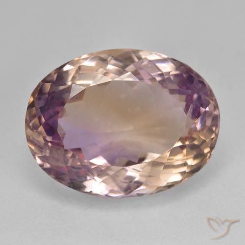 19.73ct Natural Bicolor ametrino, Ovalada, VVS