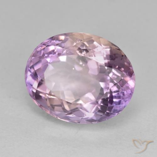 Ametrino Bicolor natural de 10.26 ct, Ovalada, VS