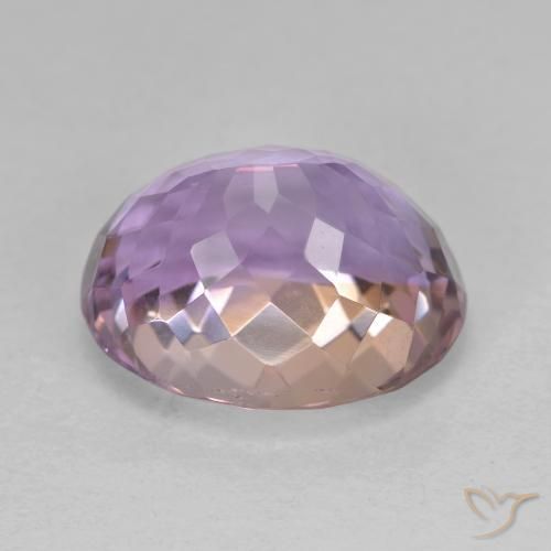 Ametrino Bicolor natural de 10.26 ct, Ovalada, VS