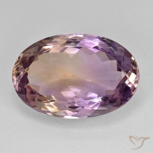 18.09ct Natural Bicolor ametrino, Ovalada, VVS