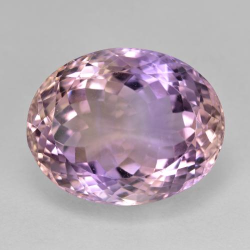 ametrino Bicolor natural de 18.72 ct, Corte Óvalo, VVS