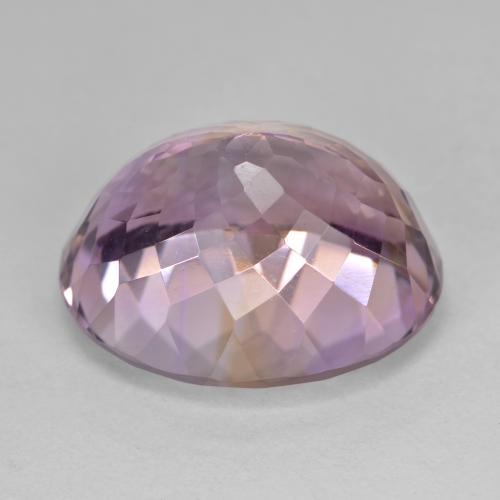 ametrino Bicolor natural de 18.72 ct, Corte Óvalo, VVS