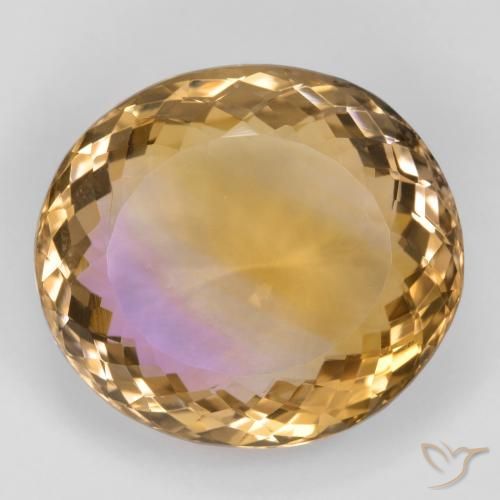 29.00ct Natural Bicolor ametrino, Ovalada, VVS