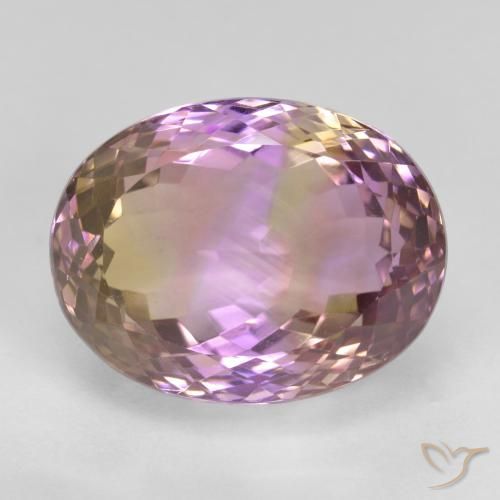 19.51ct Natural Bicolor ametrino, Ovalada, VVS