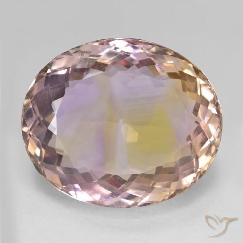 25.10ct Natural Bicolor ametrino, Ovalada, VVS