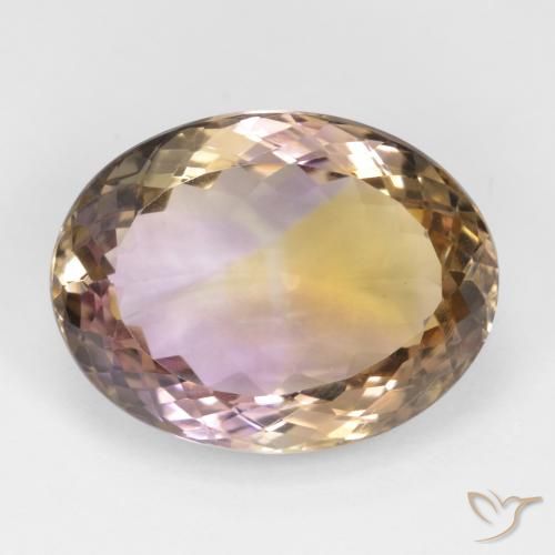 19.19ct Natural Bicolor ametrino, Ovalada, VVS