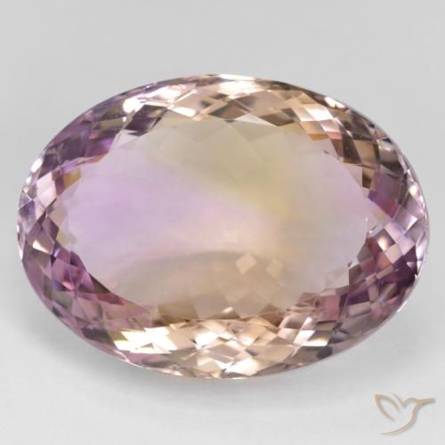 34.37ct Natural Bicolor ametrino, Ovalada, VVS