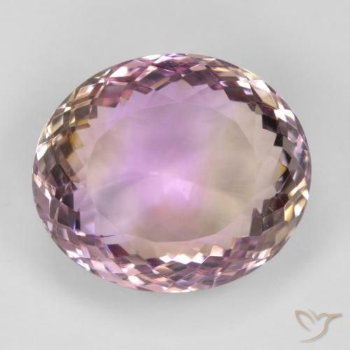 23.28ct Natural Bicolor ametrino, Ovalada, VVS-VS