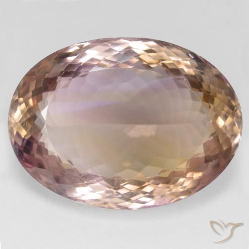 49.30ct Natural Bicolor ametrino, Ovalada, VVS