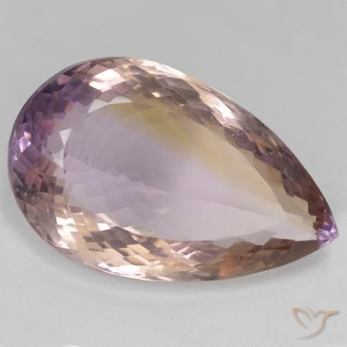 36.09ct Natural Bicolor Ametrino, En forma de pera, VS