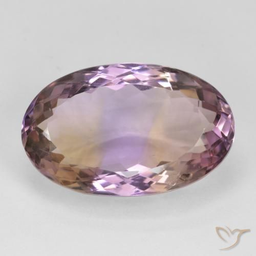 18.83ct Natural Bicolor Ametrino, Ovalada, VVS-VS