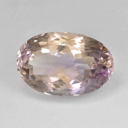 ametrino Bicolor natural de 11.40 ct, Corte Óvalo, VVS