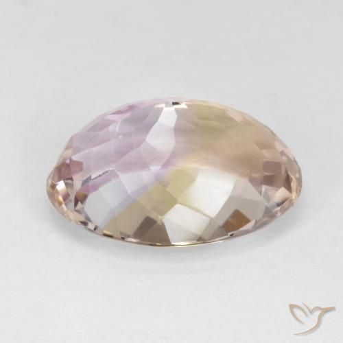 Ametrino Bicolor natural de 8.17 ct, Ovalada, VVS-VS