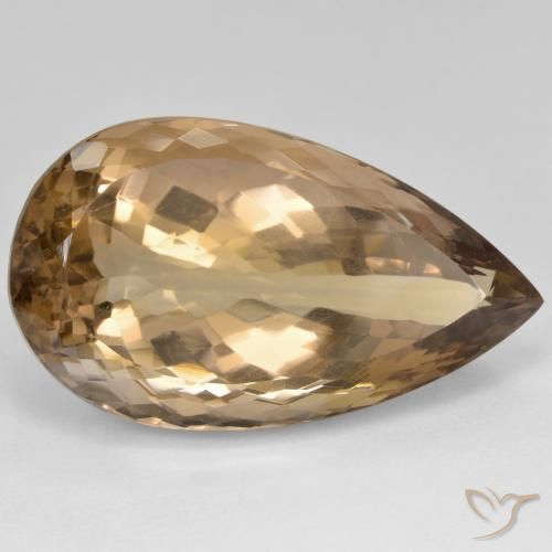 Ametrino Bicolor natural de 39.74 ct, En forma de pera, VVS
