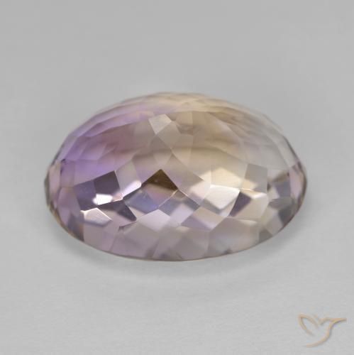 Ametrino Bicolor natural de 11.94 ct, Ovalada, VVS