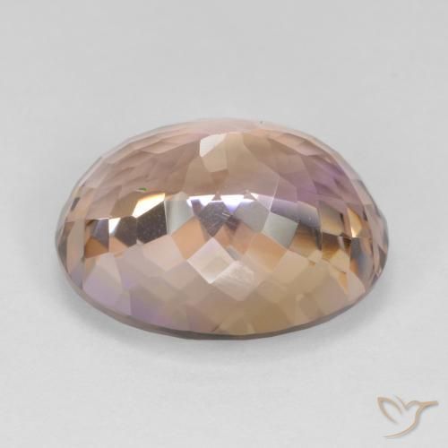 Ametrino Bicolor natural de 15.90 ct, Ovalada, VS