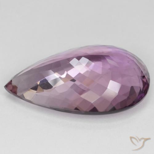 Ametrino Bicolor natural de 22.50 ct, En forma de pera, VVS