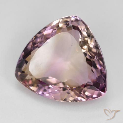 Ametrino Bicolor natural de 20.11 ct, Trillón, VVS