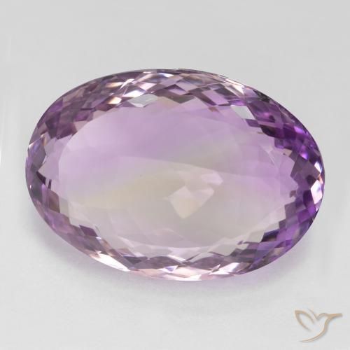 Ametrino Bicolor natural de 20.00 ct, Ovalada, VVS