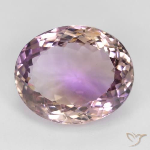 17.30ct Natural Bicolor ametrino, Ovalada, VS