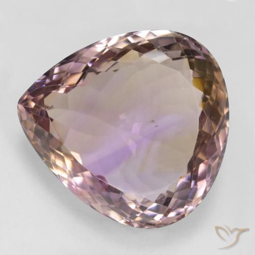31.30ct Natural Bicolor Ametrino, En forma de pera, VS