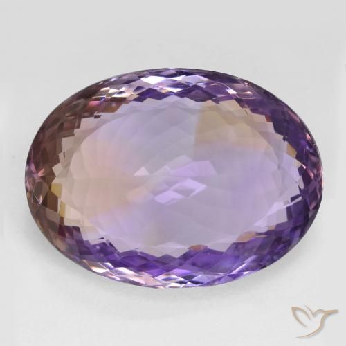 25.38ct Natural Bicolor ametrino, Ovalada, VVS-VS
