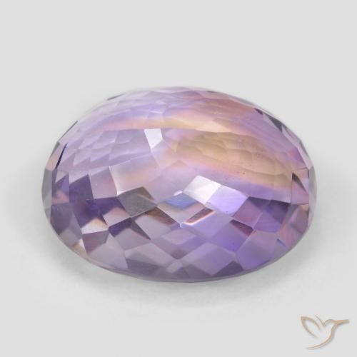Ametrino Bicolor natural de 23.95 ct, Ovalada, VS