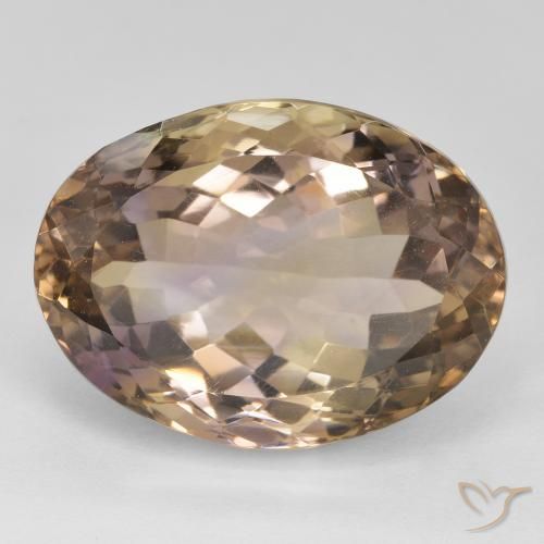 20.00ct Natural Bicolor ametrino, Ovalada, VS