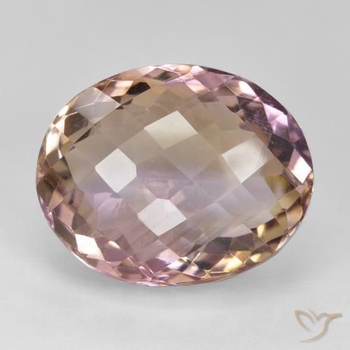 19.95ct Natural Bicolor ametrino, Ovalada, VVS-VS
