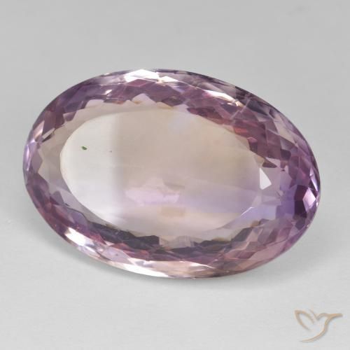 Ametrino Bicolor natural de 23.52 ct, Ovalada, VS