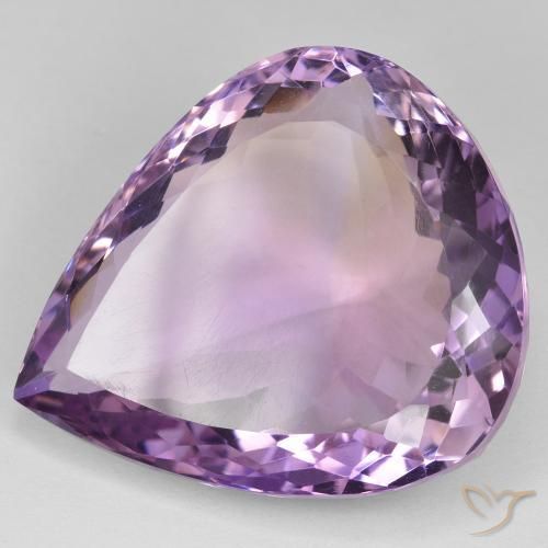 Ametrino Bicolor natural de 33.36 ct, En forma de pera, VVS-VS