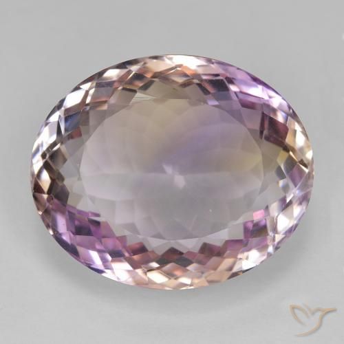 25.74ct Natural Bicolor ametrino, Ovalada, VVS-VS