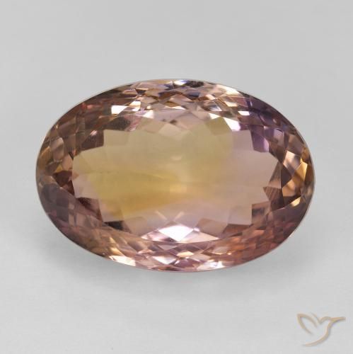 17.33ct Natural Bicolor ametrino, Ovalada, VVS-VS