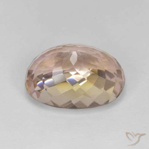 Ametrino Bicolor natural de 16.73 ct, Ovalada, VS