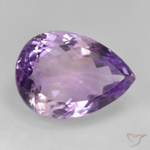Ametrino Bicolor natural de 19.30 ct, En forma de pera, VVS-VS