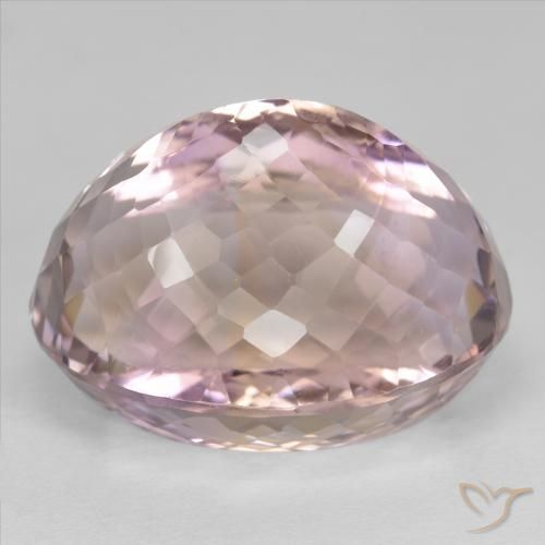 Ametrino Bicolor natural de 27.56 ct, Ovalada, VVS-VS