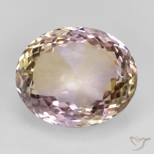 23.65ct Natural Bicolor ametrino, Ovalada, VVS-VS
