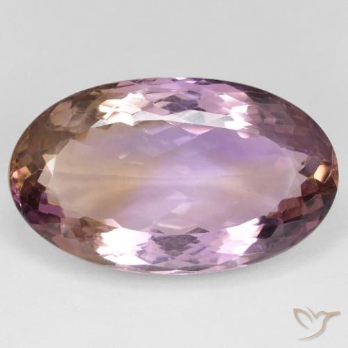 24.66ct Natural Bicolor ametrino, Ovalada, VS