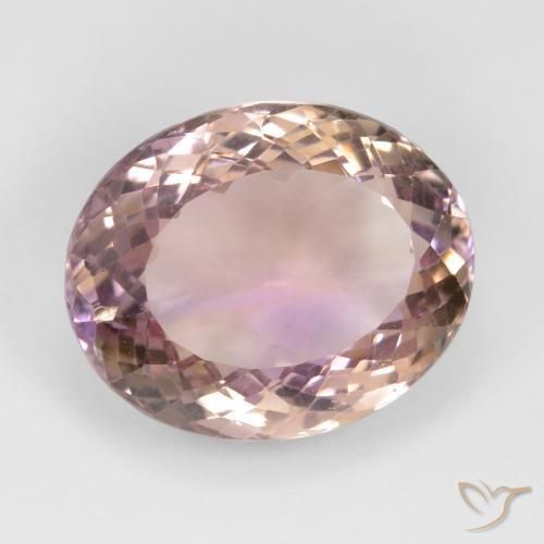 Ametrino Bicolor natural de 19.11 ct, Ovalada, VS