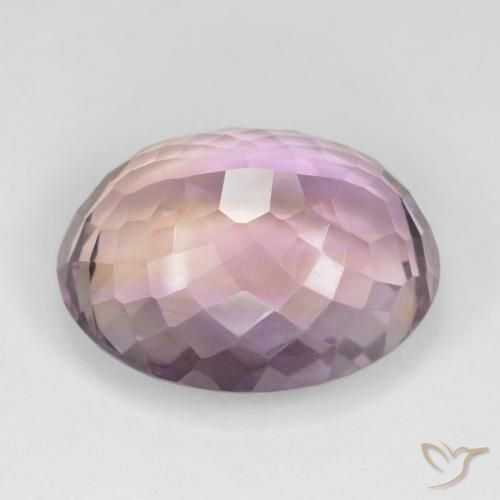 Ametrino Bicolor natural de 19.11 ct, Ovalada, VS