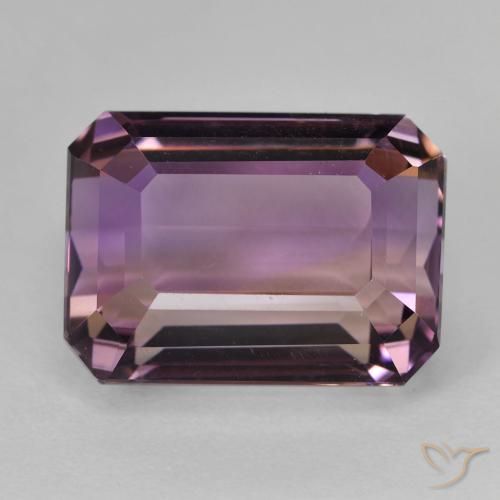 9.78ct Natural Bicolor Ametrino, corte esmeralda, VVS-VS
