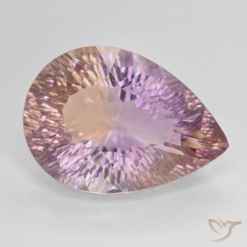 13.95ct Natural Bicolor ametrino, En forma de pera, VVS
