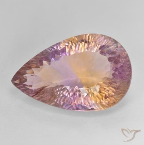 16.13ct Natural Bicolor ametrino, En forma de pera, VVS