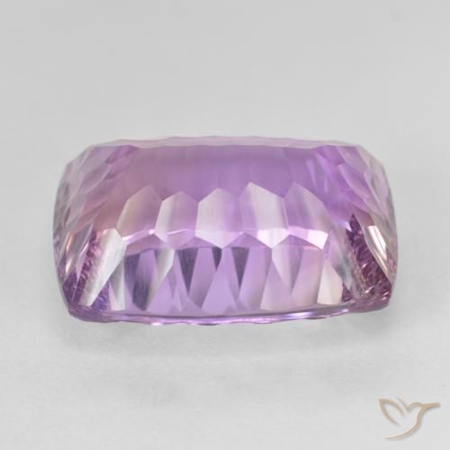 Ametrino Bicolor natural de 13.49 ct, Forma Cojín, VVS
