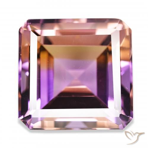 33.16ct Bicolor Ametrino, corte esmeralda, IF