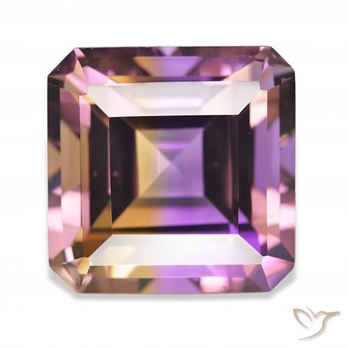 23.16ct Bicolor Ametrino, corte esmeralda, IF