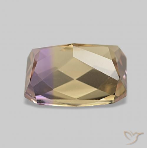Ametrino Bicolor natural de 2.29 ct, Corte Octágono / Esmeralda, VVS